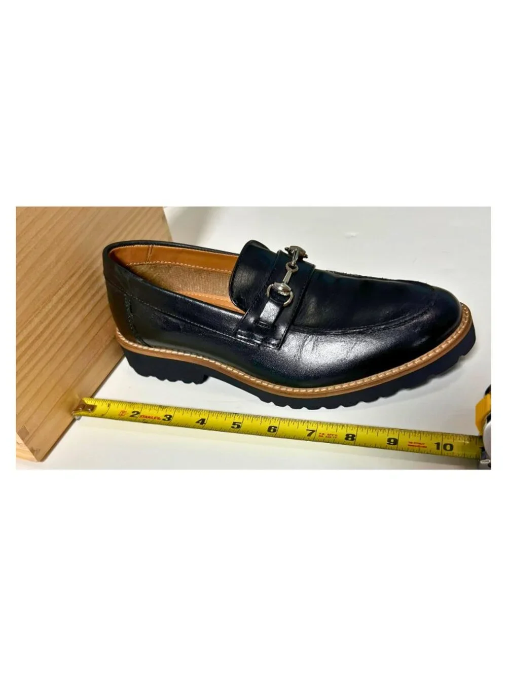 Steve Madden Kids Black Leather Horsebit Loafers Big Kid 4D